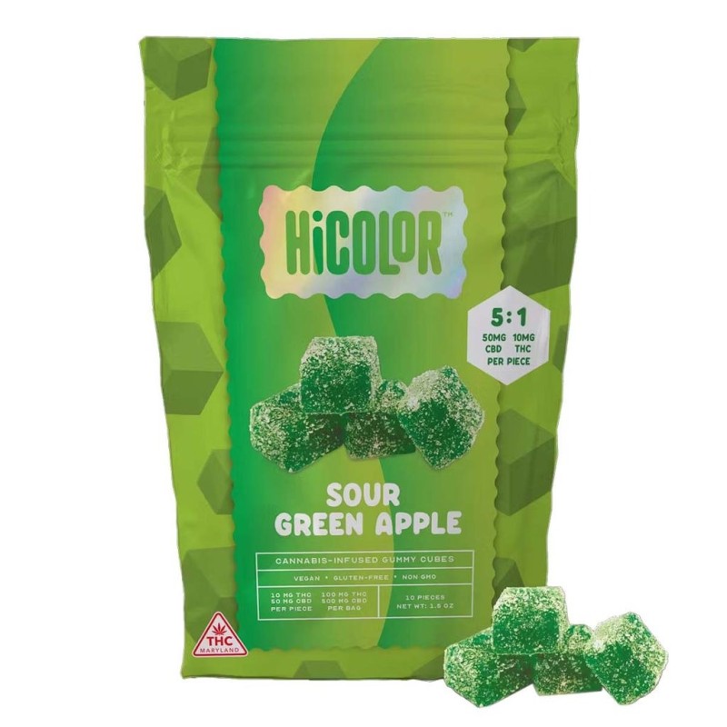 100mg Sour Apple 5 ct  25:1 Cypress Hemp