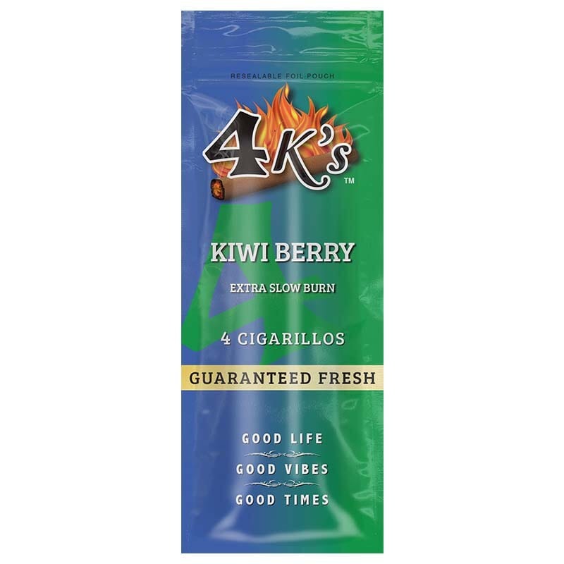 4K'S CIGARILLO KIWI BERRY/15-4pk-99c #230007