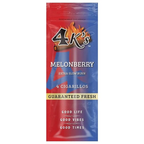 4K'S CIGARILLO MELON BERRY 15-4pk-99c #230011