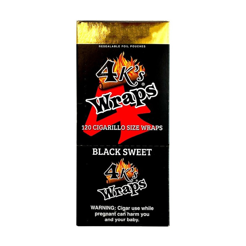 4K'S WRAPS 4F99 30/4CT-BLACK SWEET