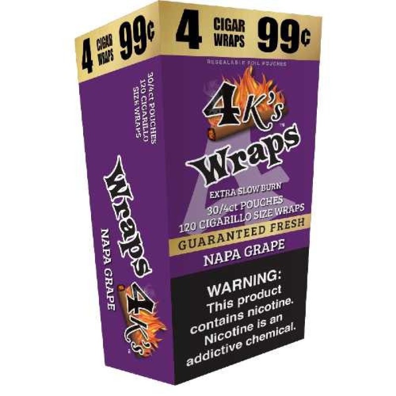 4K'S WRAPS 4F99 30/4CT-NAPA GRAPE