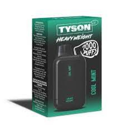 Cool Mint  Mike Tyson Heavyweight 7000 puff rechargeable USBC charger included