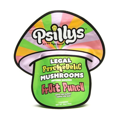 Fruit Punch 25 mg Psilly Shroom Gummies