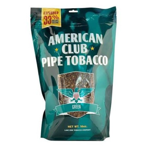 AMERICAN CLUB Green ( MENTHOL ) PIPE TOB 6oz BAG