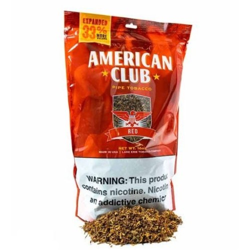 AMERICAN CLUB RED ( LIGHT ) PIPE TOB 16oz BAG