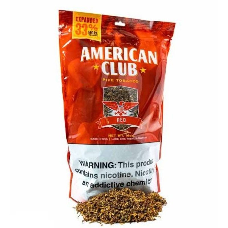 AMERICAN CLUB RED ( LIGHT ) PIPE TOB 16oz BAG