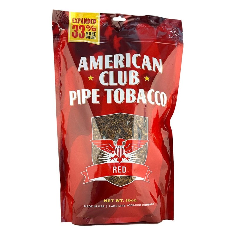 AMWRICAN CLUB RED ( CLASSIC ) PIPE TOB 16oz BAG