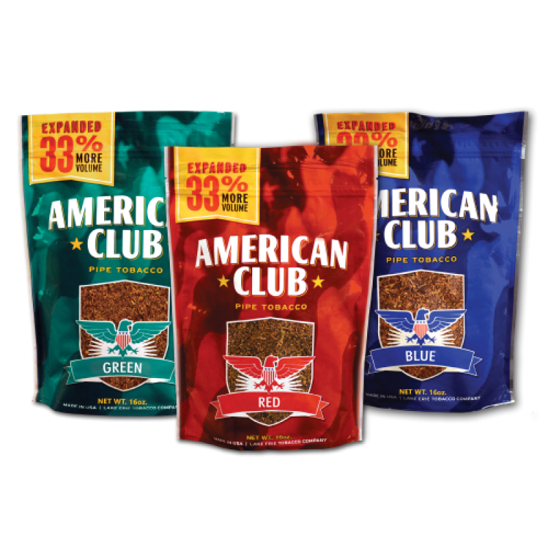 AMWRICAN CLUB RED ( LIGHT ) PIPE TOB 6oz BAG