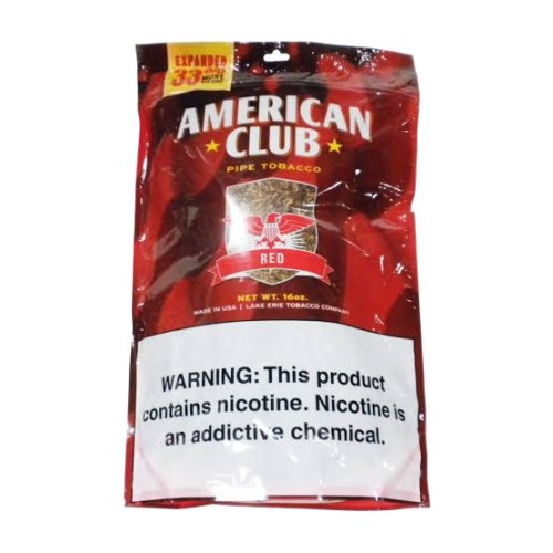 AMWRICAN CLUB RED ( MENTHOL ) PIPE TOB 16oz BAG