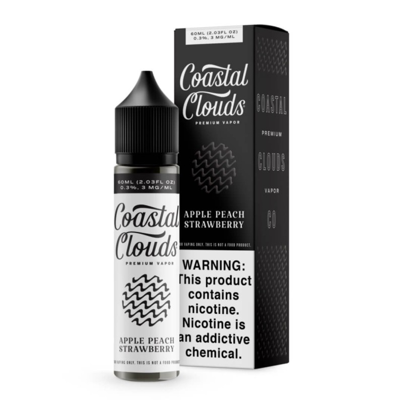 Apple Peach Strawberry - 60ml - 3mg Coastal Clouds