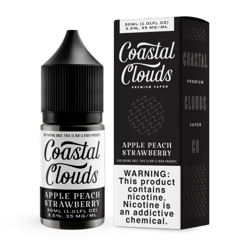 Apple Peach Strawberry - Salt Nic - 30ml - 50mg Coastal Clouds