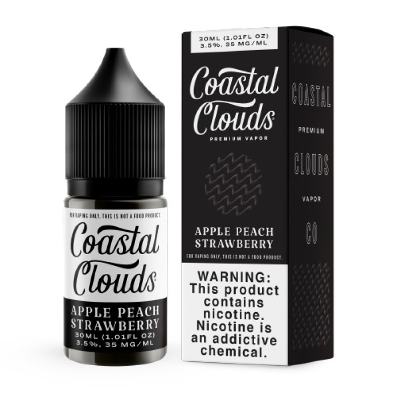 Apple Peach Strawberry - Salt Nic - 30ml - 50mg Coastal Clouds