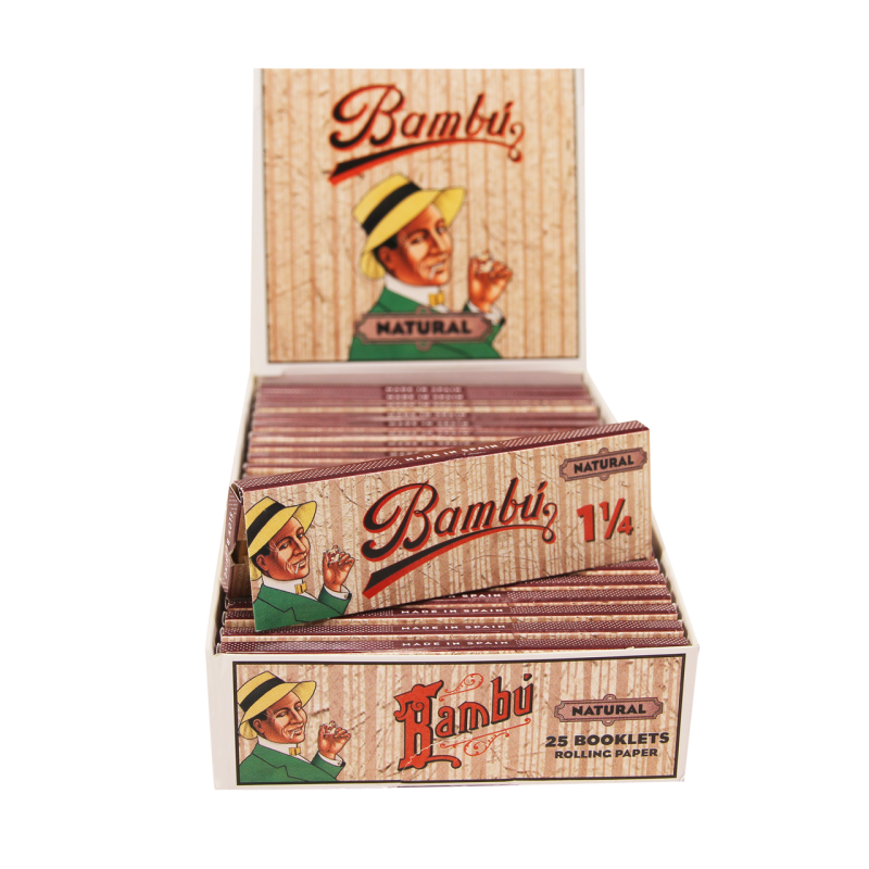Bambu 1 1/4 organic hemp 25 booklets