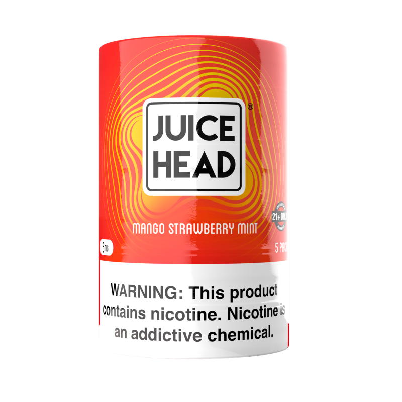 JUICE HEAD  TOBACCO FREE NICOTINE POUCHES MANGO STRAWBERRY MINT 12mg 5ct