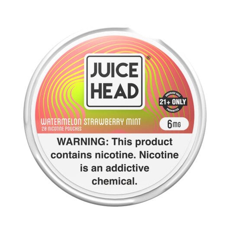 JUICE HEAD TOBACCO FREE NICOTINE POUCHES WATERMELON STRAWBERRY MINT 12mg 5ct